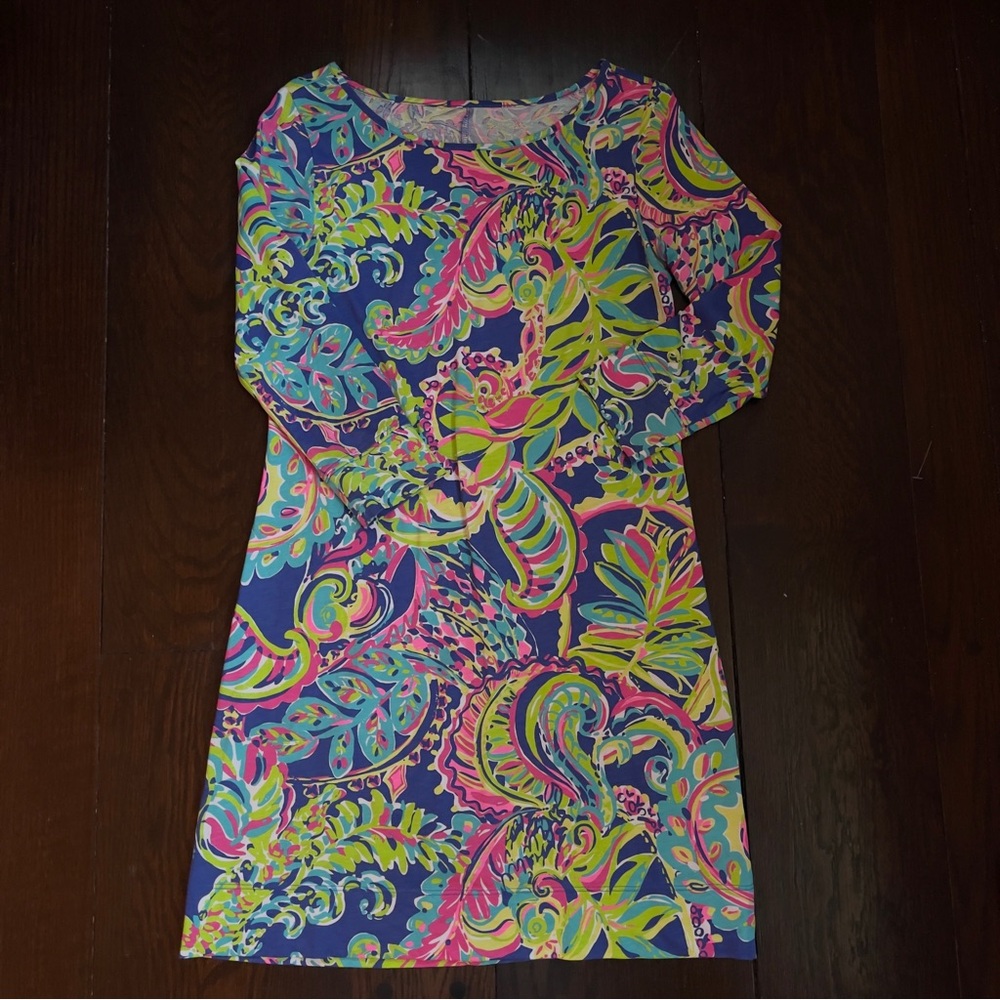 NWOT Lilly Pulitzer Kenzie Resort Dress in Travelers Palm - Size Small - Picture 2 of 4